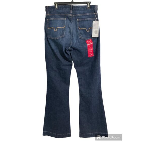KIMES RANCH Jeans NWT Jennifer High Rise Flare Leg Dark Wash size 12/34 - Picture 5 of 15